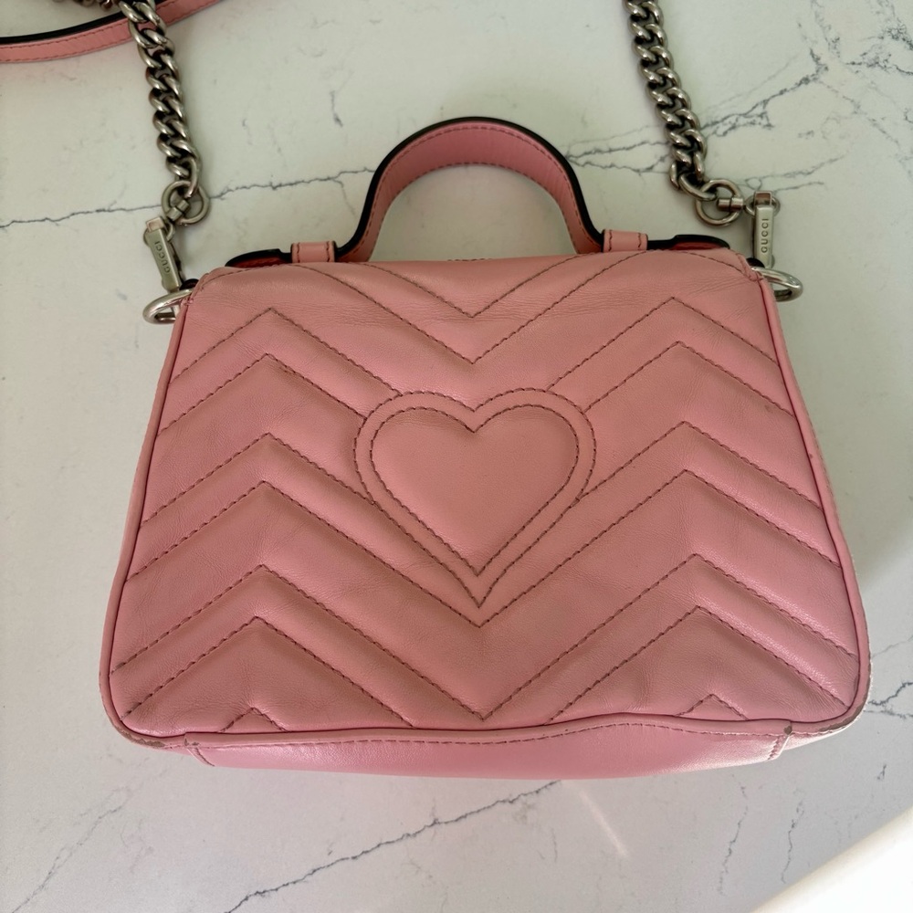 Gucci GG Marmont Mini Top Handle Bag - Picture 12 of 17